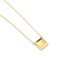 Cube Pendant Necklace in Gold