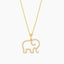 Elephant Mom Pendant Necklace