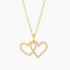 Two Hearts Pendant Necklace