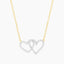 Two Hearts Pendant Necklace