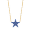 Star Pendant Necklace in Blue