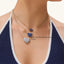 Star Pendant Necklace in Blue
