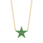 Star Pendant Necklace in Green