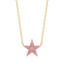 Star Pendant Necklace in Pink