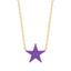 Star Pendant Necklace in Violet