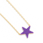 Star Pendant Necklace in Violet