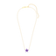 Star Pendant Necklace in Violet