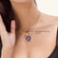 Star Pendant Necklace in Violet