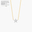 Star Pendant Necklace in White