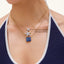 Star Pendant Necklace in White