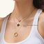 Star Pendant Necklace in Black