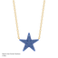 Star Pendant Necklace in Blue