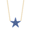 Star Pendant Necklace in Blue