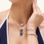 Star Pendant Necklace in Blue