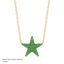 Star Pendant Necklace in Green