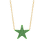 Star Pendant Necklace in Green