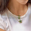 Star Pendant Necklace in Green
