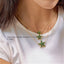Star Pendant Necklace in Green