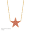 Star Pendant Necklace in Orange
