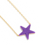 Star Pendant Necklace in Violet
