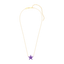 Star Pendant Necklace in Violet