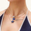 Star Pendant Necklace in White