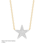 Star Pendant Necklace in White