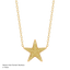 Star Pendant Necklace in Yellow
