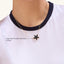 Star Pendant Necklace in Black