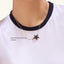 Star Pendant Necklace in Black
