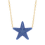 Star Pendant Necklace in Blue