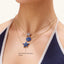 Star Pendant Necklace in Blue