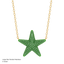 Star Pendant Necklace in Green