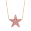 Star Pendant Necklace in Pink