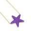 Star Pendant Necklace in Violet