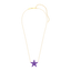 Star Pendant Necklace in Violet