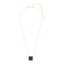 Cube Pendant Necklace in Black