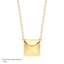 Cube Pendant Necklace in Gold
