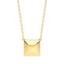 Cube Pendant Necklace in Gold