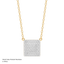 Cube Pendant Necklace in White