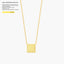 Cube Pendant Necklace in Yellow
