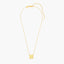 Cube Pendant Necklace in Yellow