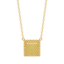 Cube Pendant Necklace in Yellow