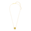 Cube Pendant Necklace in Yellow