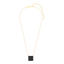 Cube Pendant Necklace in Black