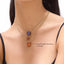 Cube Pendant Necklace in Orange