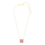 Cube Pendant Necklace in Pink