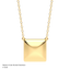Cube Pendant Necklace in Gold