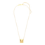 Cube Pendant Necklace in Gold