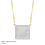 Cube Pendant Necklace in White